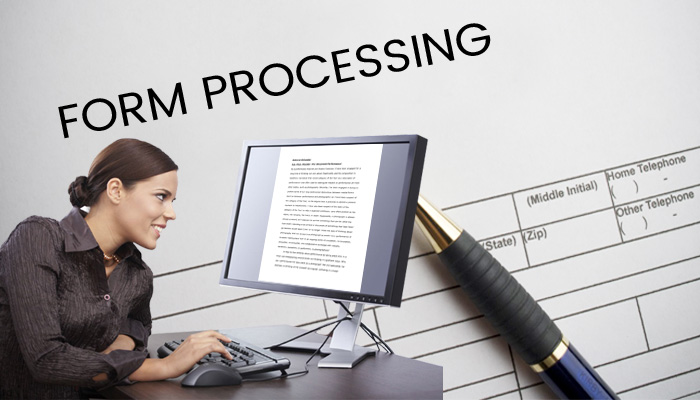 FORM PROCESSING / ONLINE RESEARCH